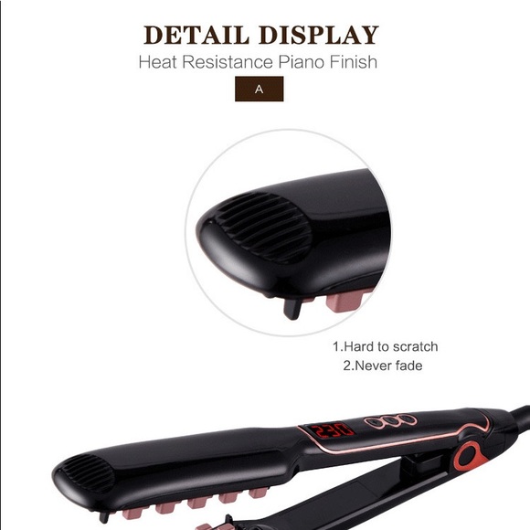 COPY - 2-in-1 Hair Volumizing Iron Hair Straightener Ceramic Crimper Corrugated… - Picture 4 of 10